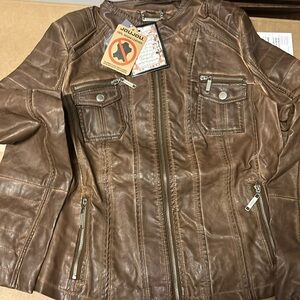 100% vegan leather jacket
